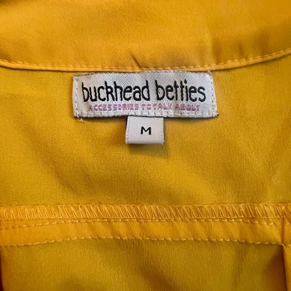 Buckhead Betties Yellow Blouse – Size Medium - Picture 4 of 7